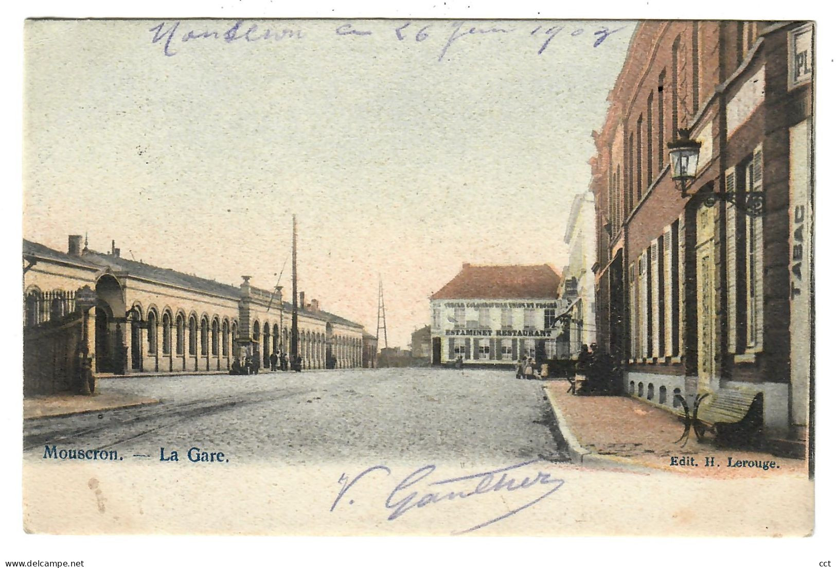 Mouscron   Moeskroen  La Gare    Edit H Lerouge