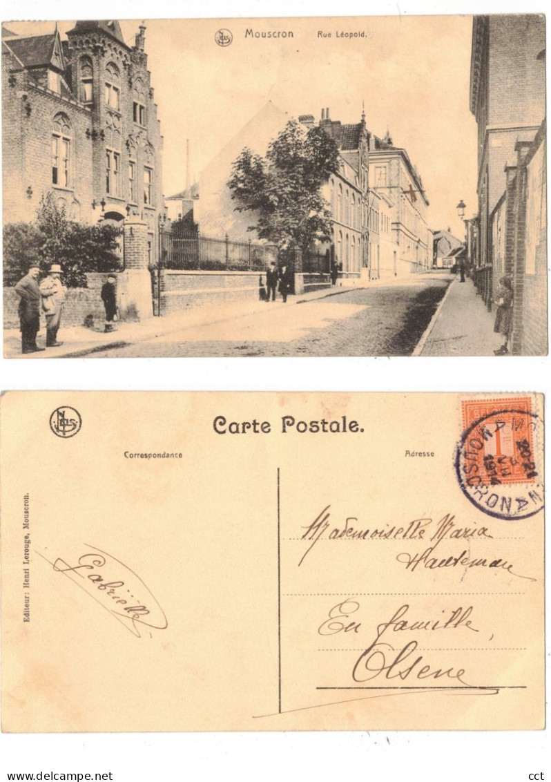 Mouscron   Moeskroen    Rue Léopold   Edit Henri Lerouge