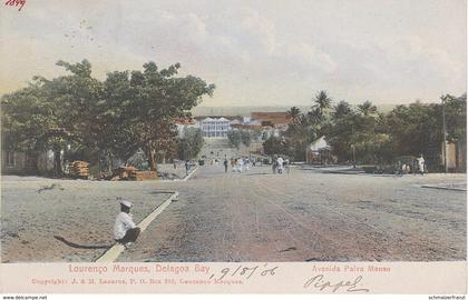 AK Mosambik Mozambique Mocambique Lourenco Marques Maputo Delagoa Bay Avenida Paiva Manso Selo Timbre Colony Kolonie