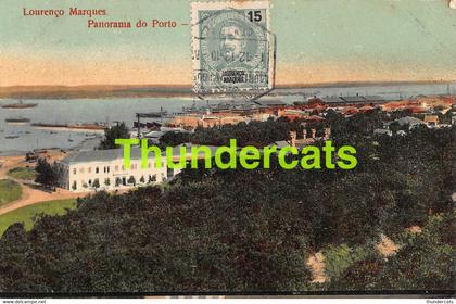 CPA MOCAMBIQUE MOSAMBIK LOURENCO MARQUES PANORAMA DO PORTO