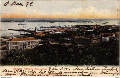 PC MOZAMBIQUE, LOURENCO MARQUES, DELAGOA BAY, VINTAGE POSTCARD (b20755)
