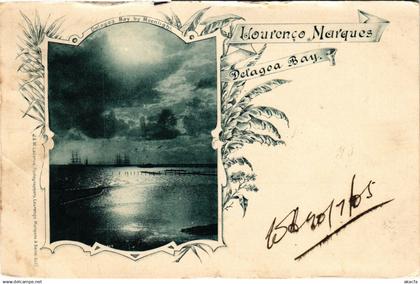 PC MOZAMBIQUE, LOURENCO MARQUES, DELAGOA BAY, VINTAGE POSTCARD (b20756)