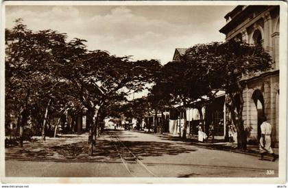 PC MOZAMBIQUE / PORTUGAL, BEIRA STREET SCENE, VINTAGE POSTCARD (b13405)