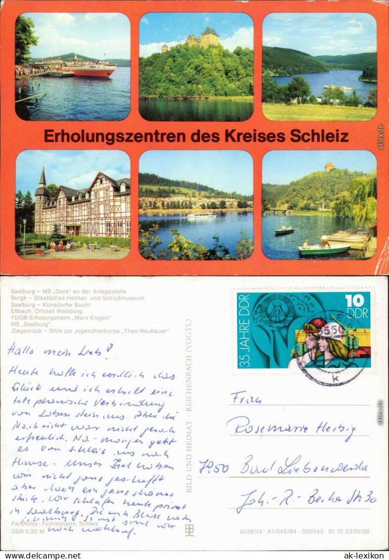 MS Saalburg, Ziegenrück, Burgk, Saalburg-Ebersdorf, Walsburg g1984