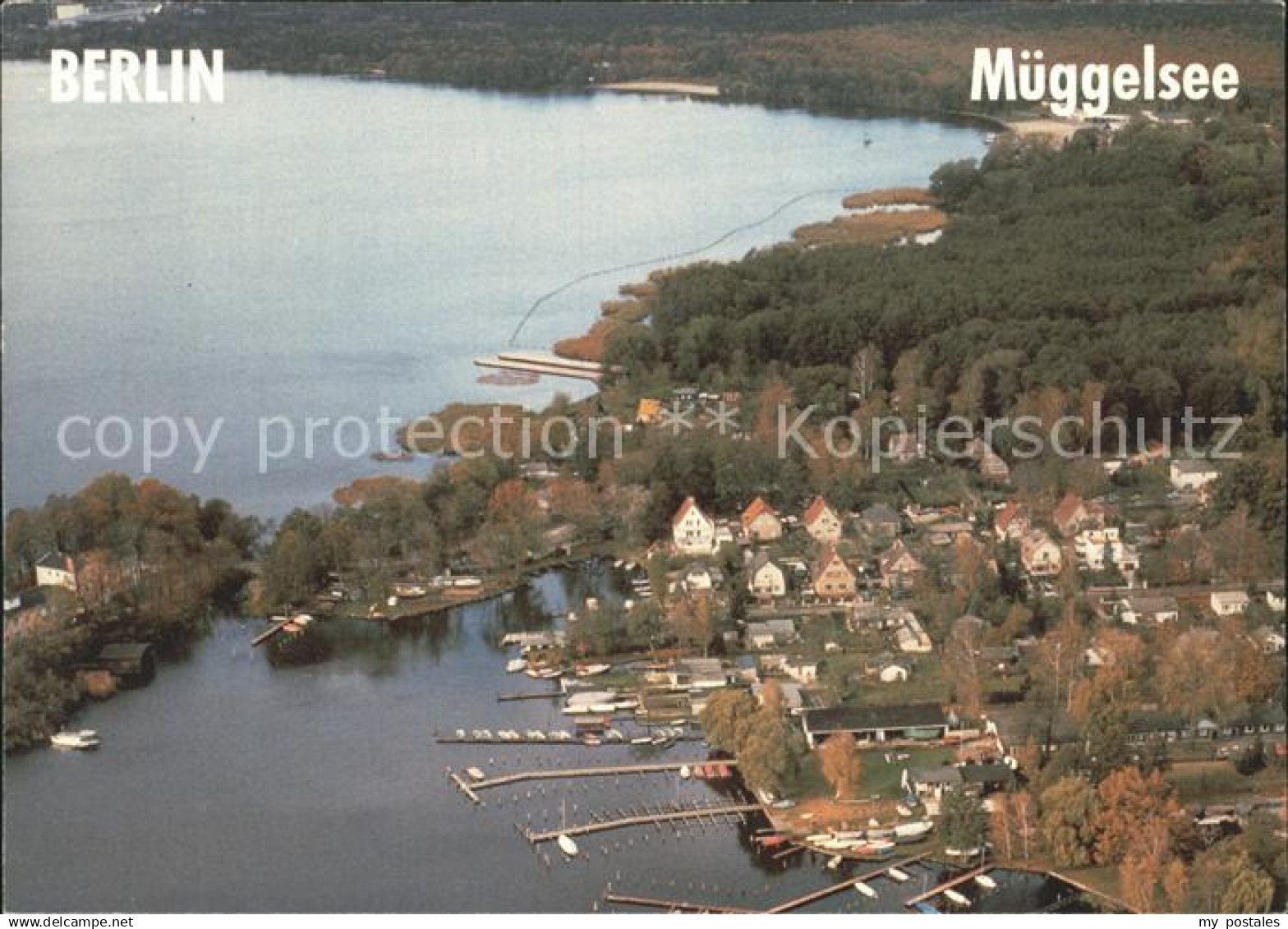 Mueggelsee Hafen Fliegeraufnahme