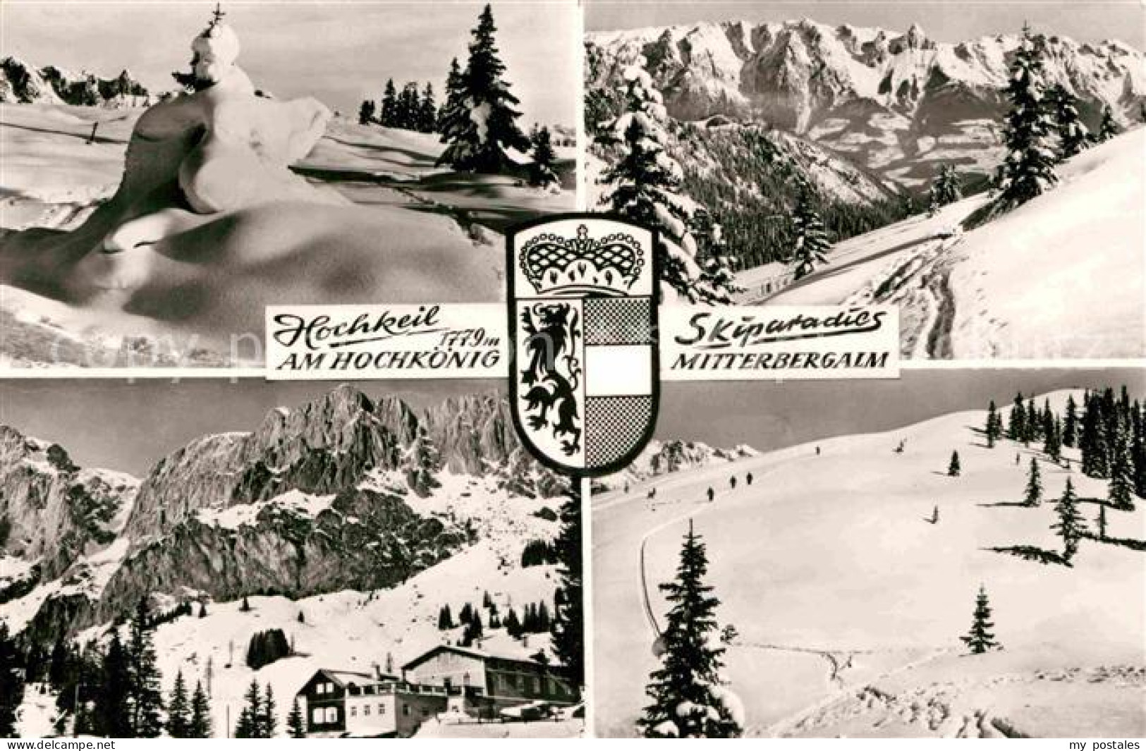 Muehlbach Hochkoenig Hochkeil Skiparadies am Hochkoenig Mitterbergalm Winterpano