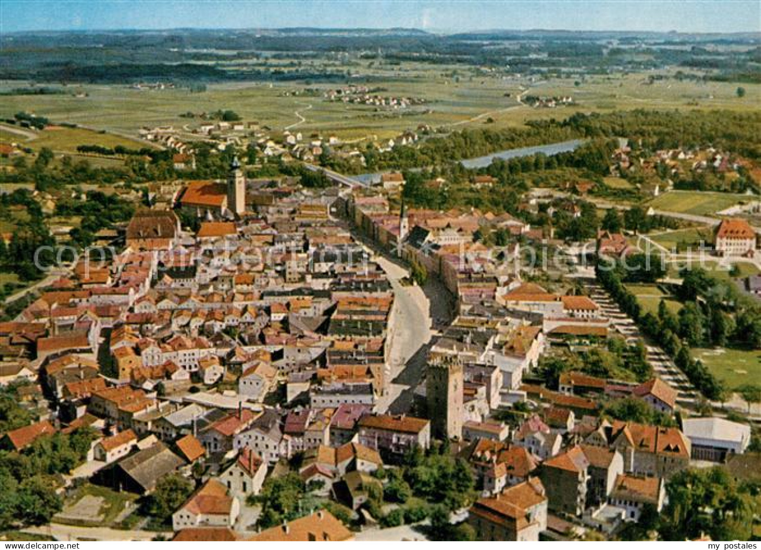 Muehldorf Inn Fliegeraufnahme