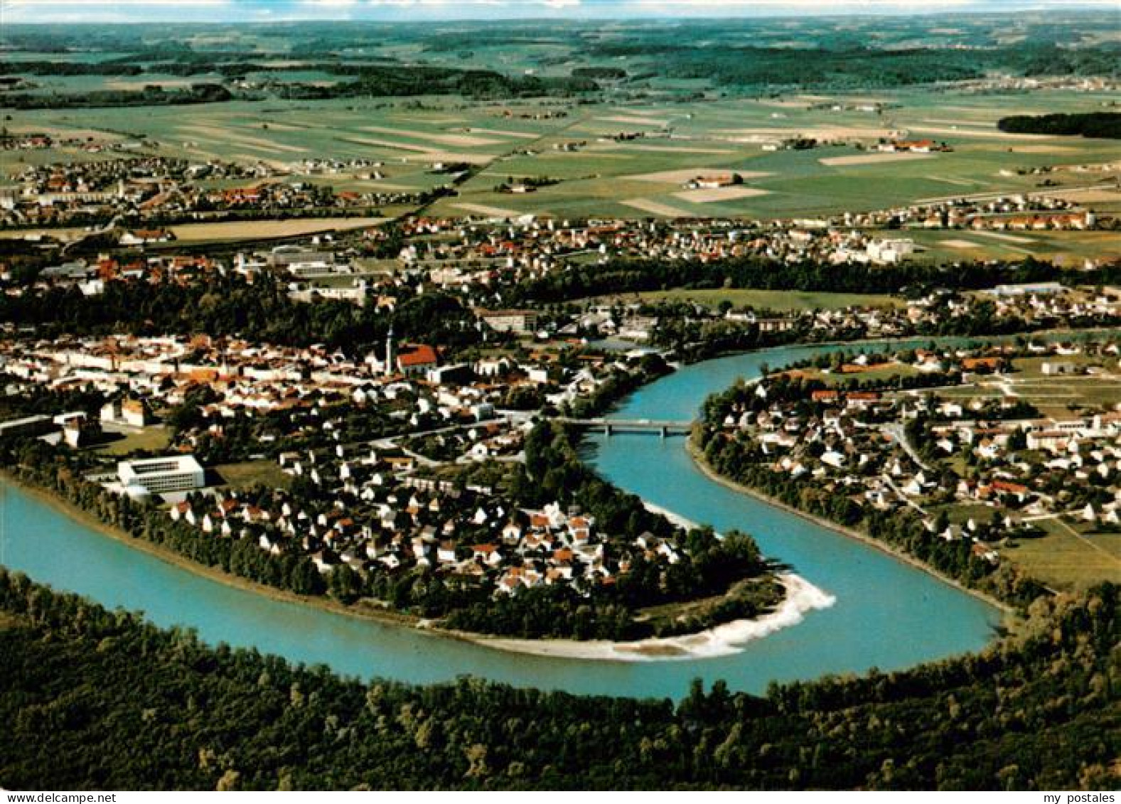 Muehldorf  Inn Fliegeraufnahme