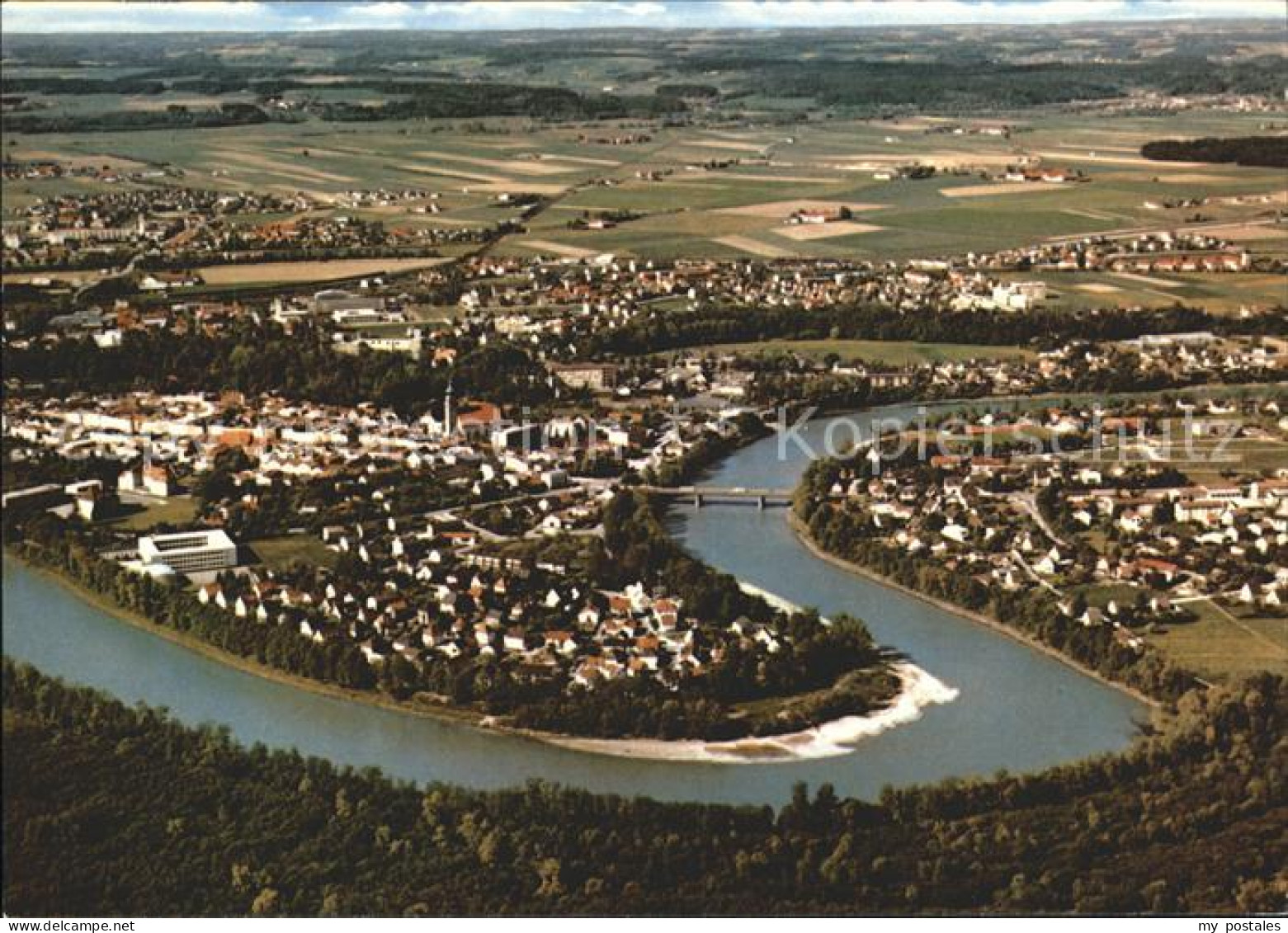 Muehldorf Inn Fliegeraufnahme