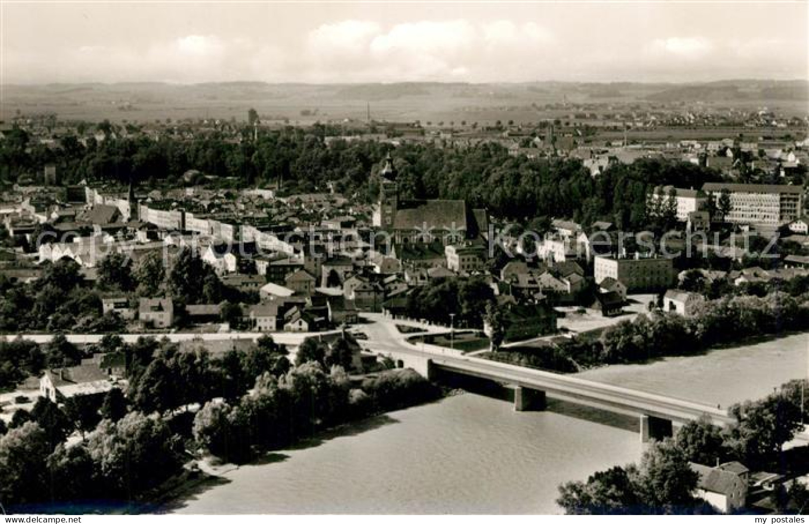 Muehldorf Inn Fliegeraufnahme