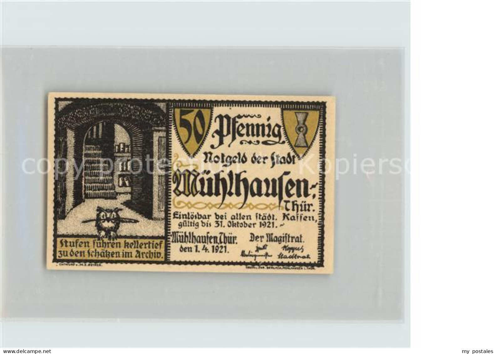 Muehlhausen Thueringen 50 Pfennig