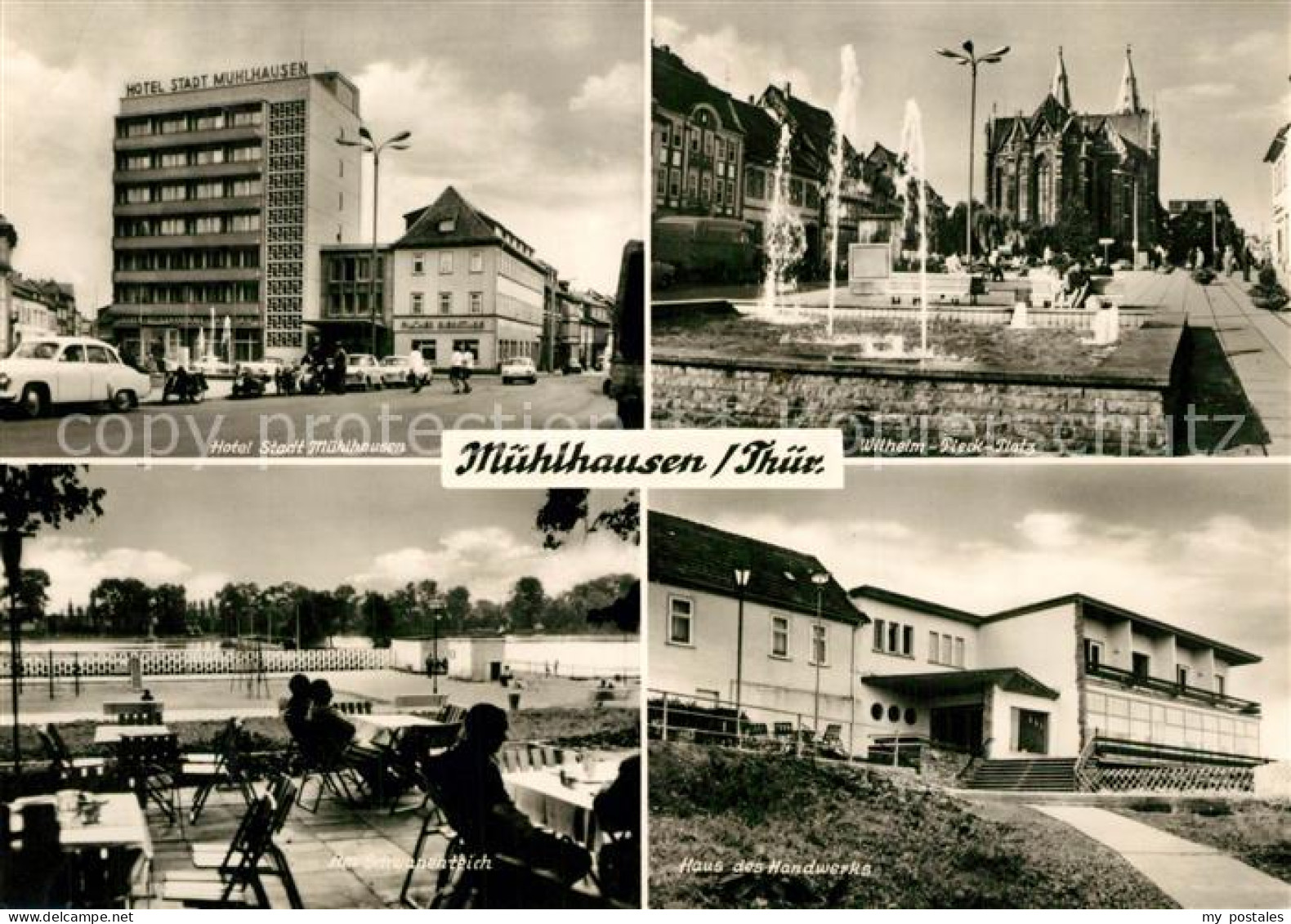 Muehlhausen Thueringen Hotel Stadt Muehlhausen Wilhelm Pieck Platz Restaurant Te
