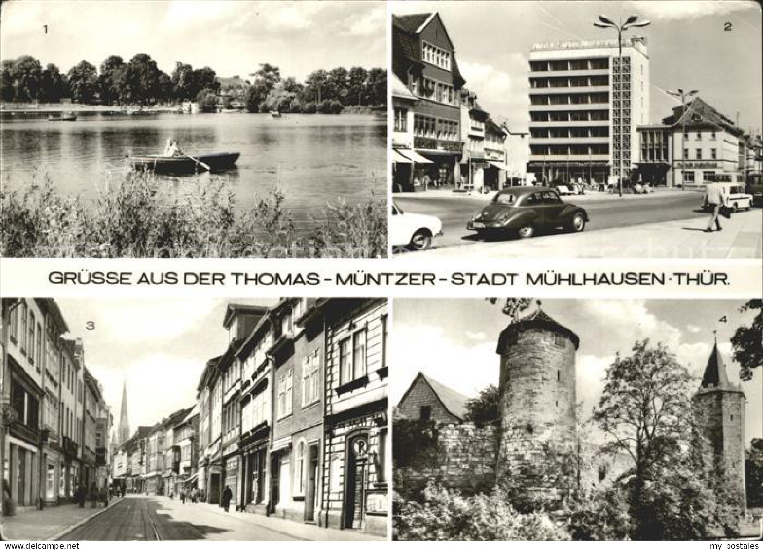 Muehlhausen Thueringen Schwanenteich Hotel Stadt Muehlhausen Steinweg