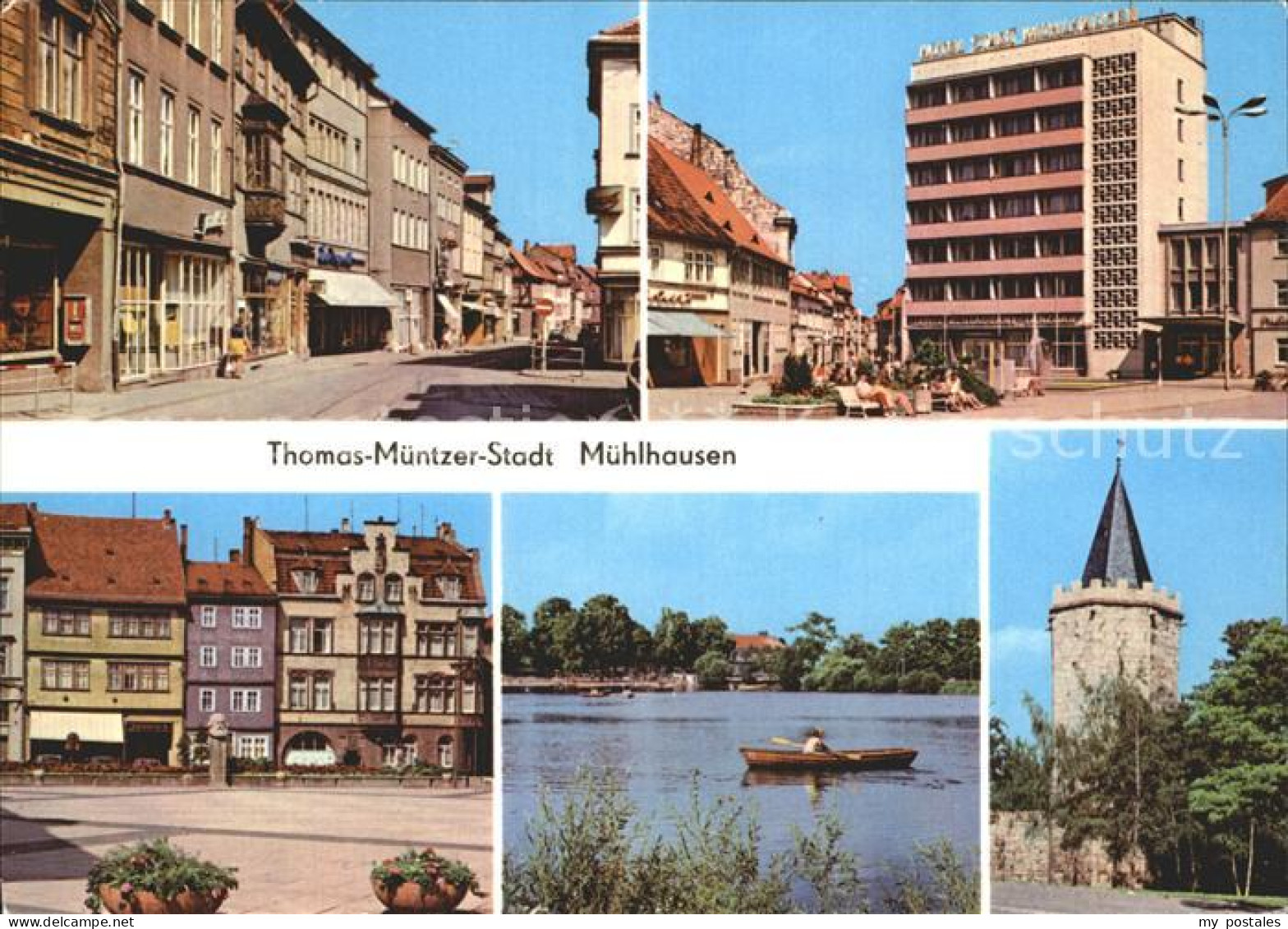 Muehlhausen Thueringen Steinweg Hotel Stadt Muehlhausen Karl-Marx-Platz