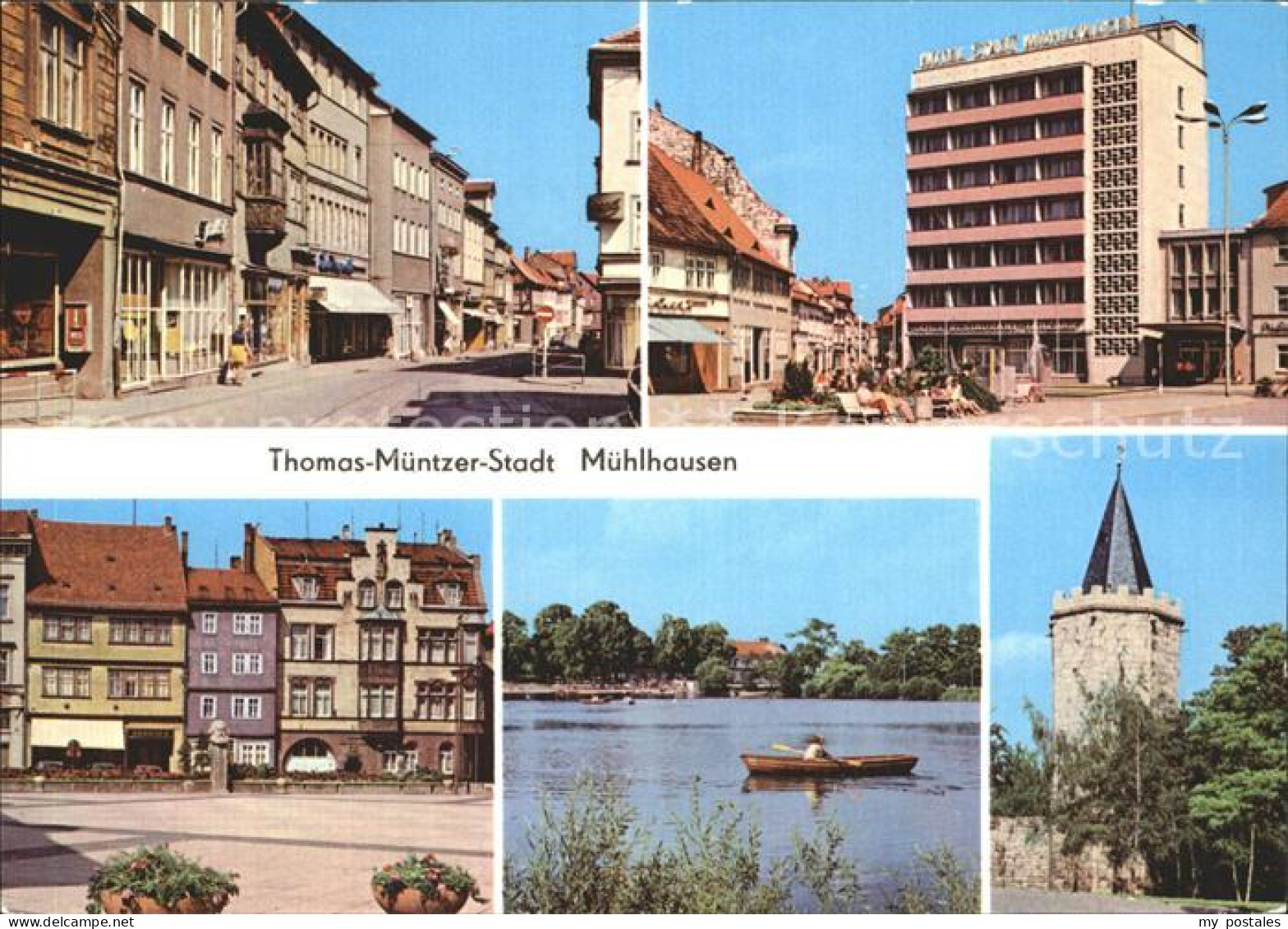 Muehlhausen Thueringen Steinweg Hotel Stadt Muehlhausen Karl Marx Platz Naherhol