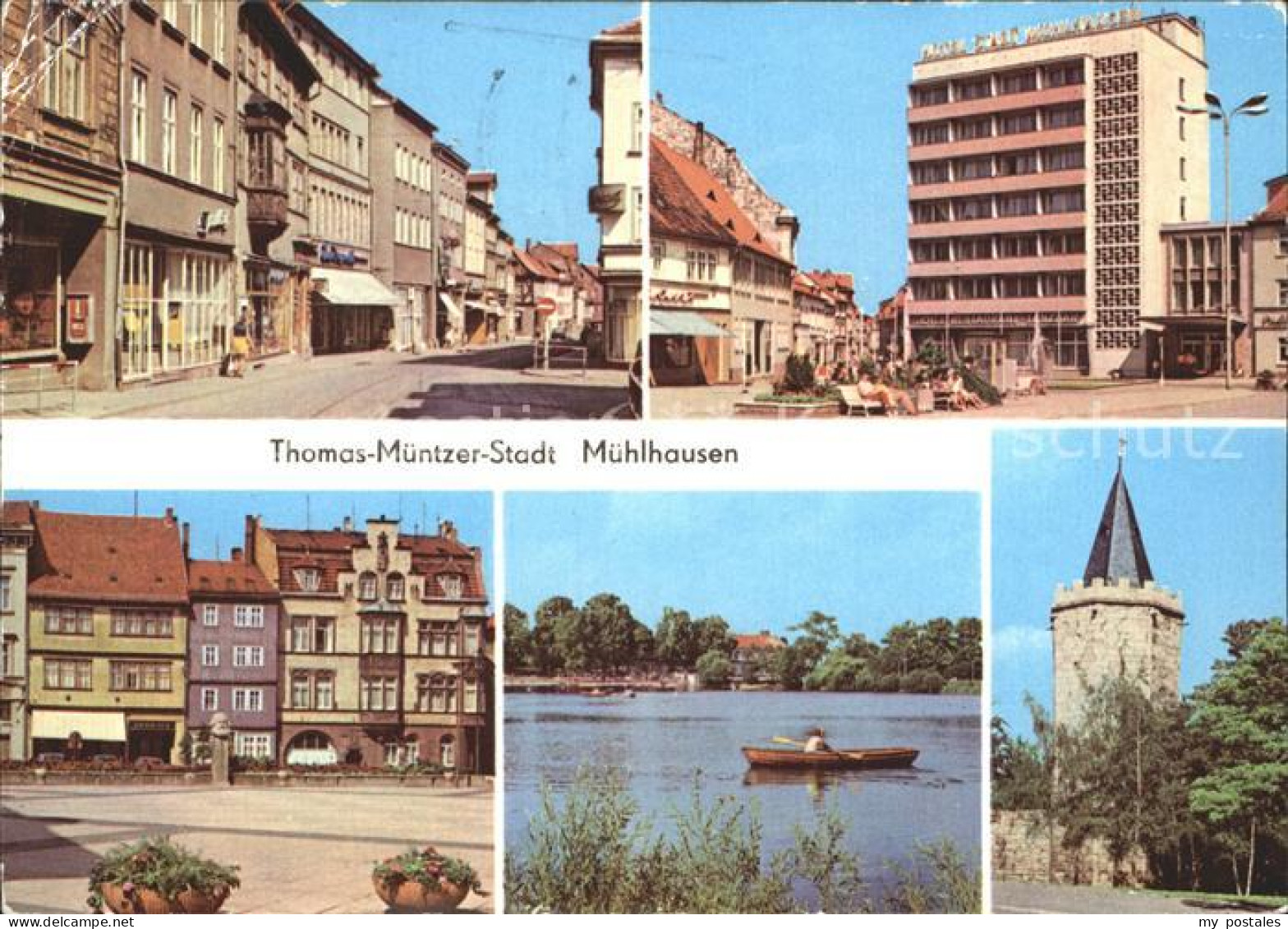 Muehlhausen Thueringen Steinweg Hotel Stadt Muehlhausen Karl Marx Platz Naherhol