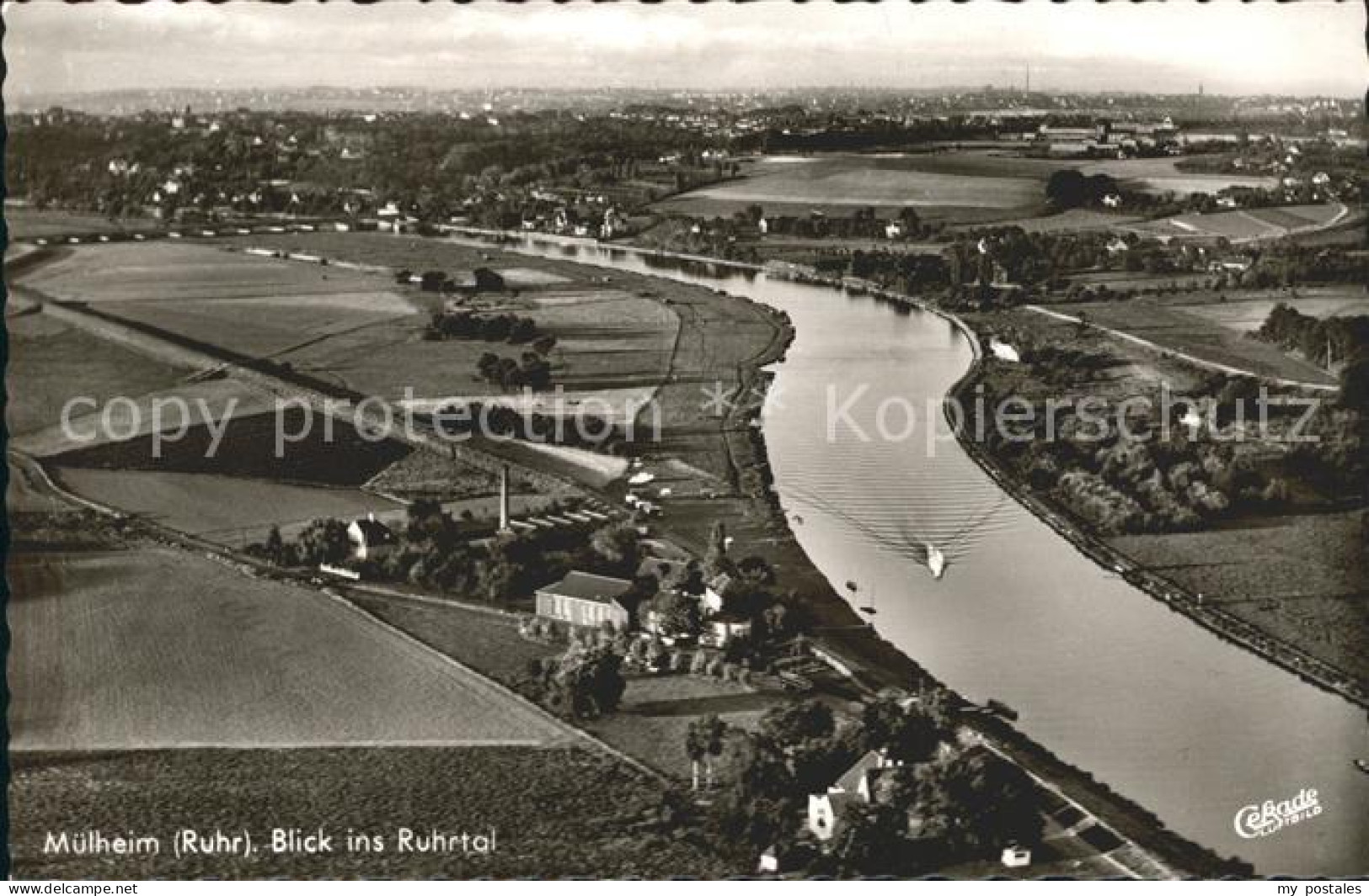 Muelheim Ruhr Fliegeraufnahme