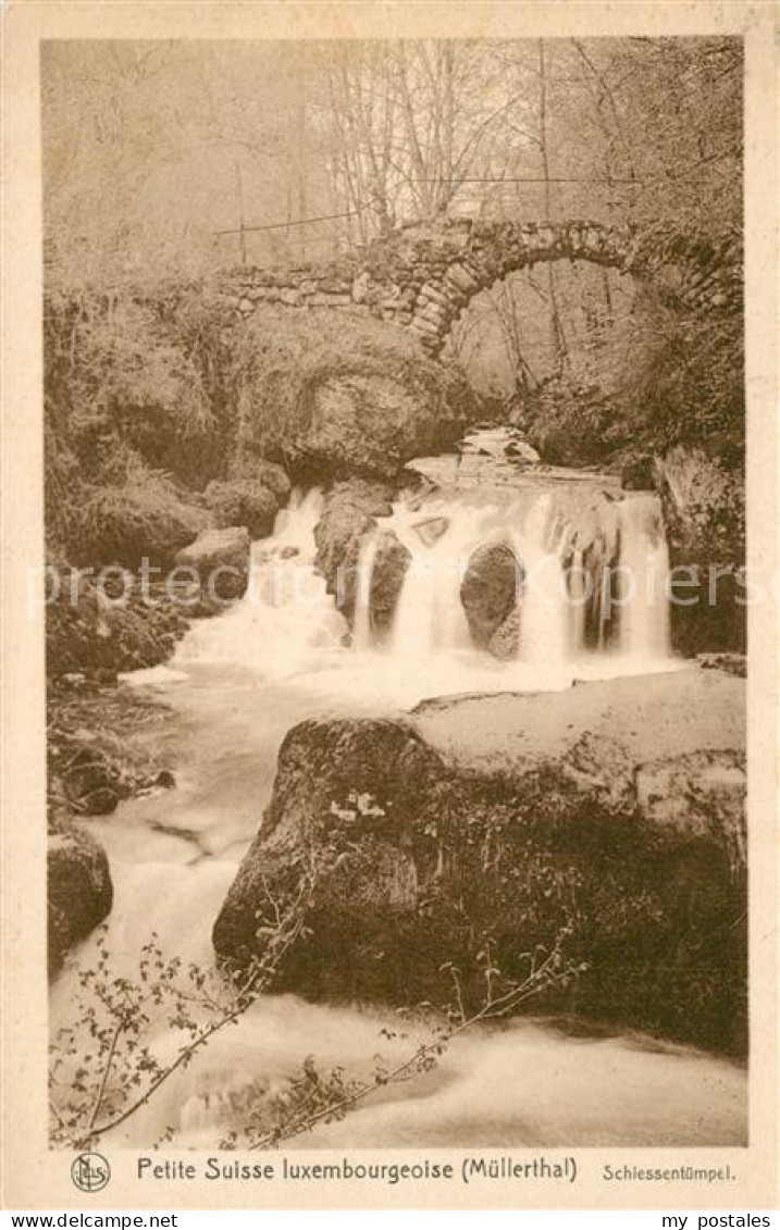 Muellerthal Schiessentuempel Wasserfall Petite Suisse luxembourgeoise