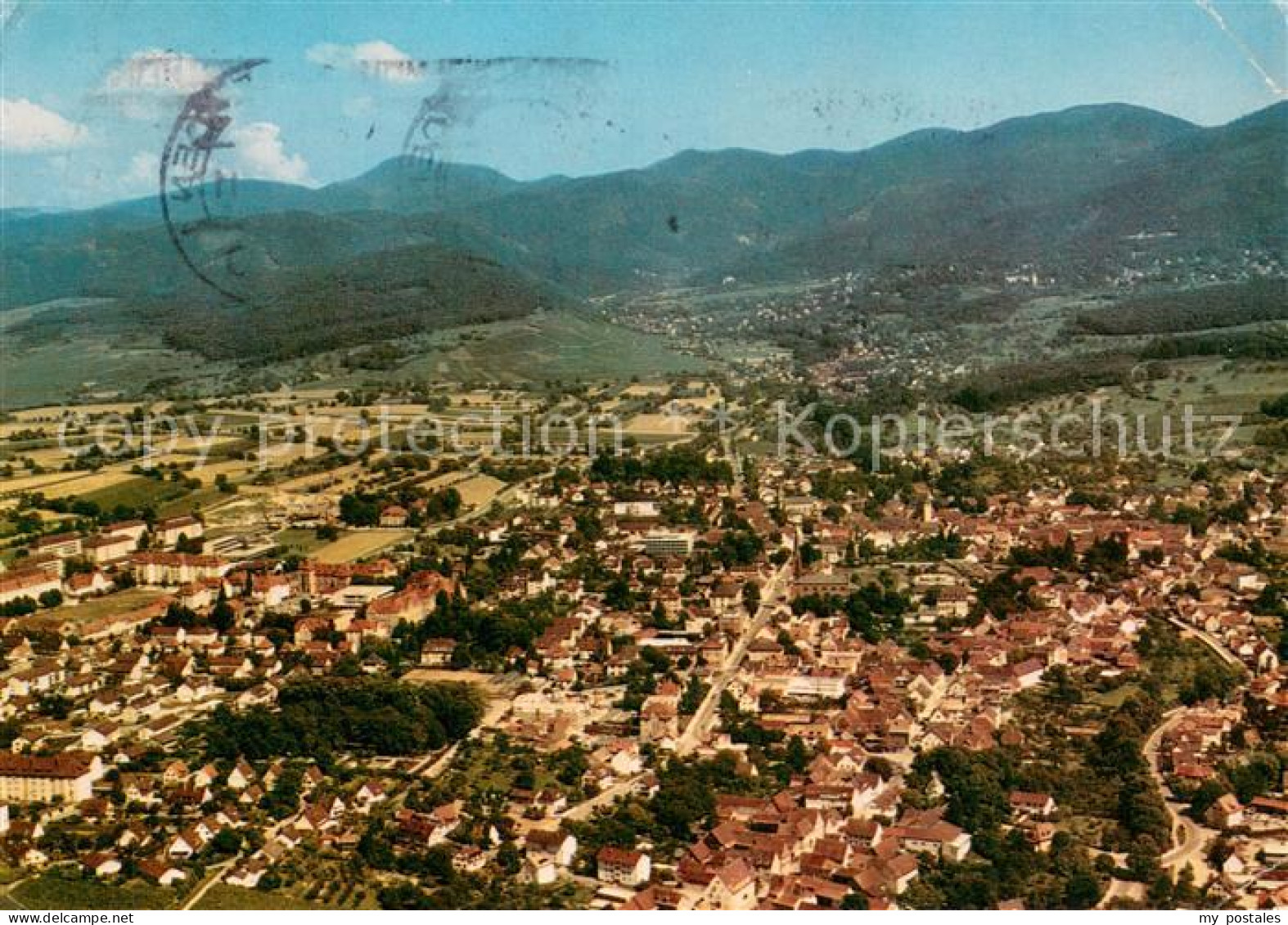 Muellheim Baden Fliegeraufnahme
