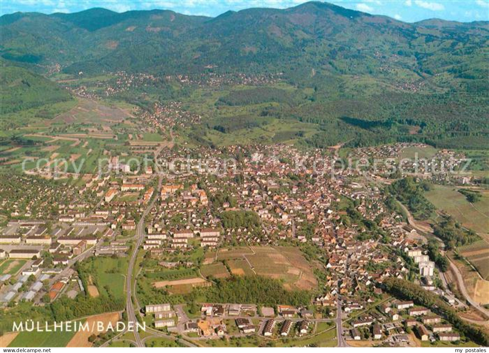 Muellheim Baden Fliegeraufnahme