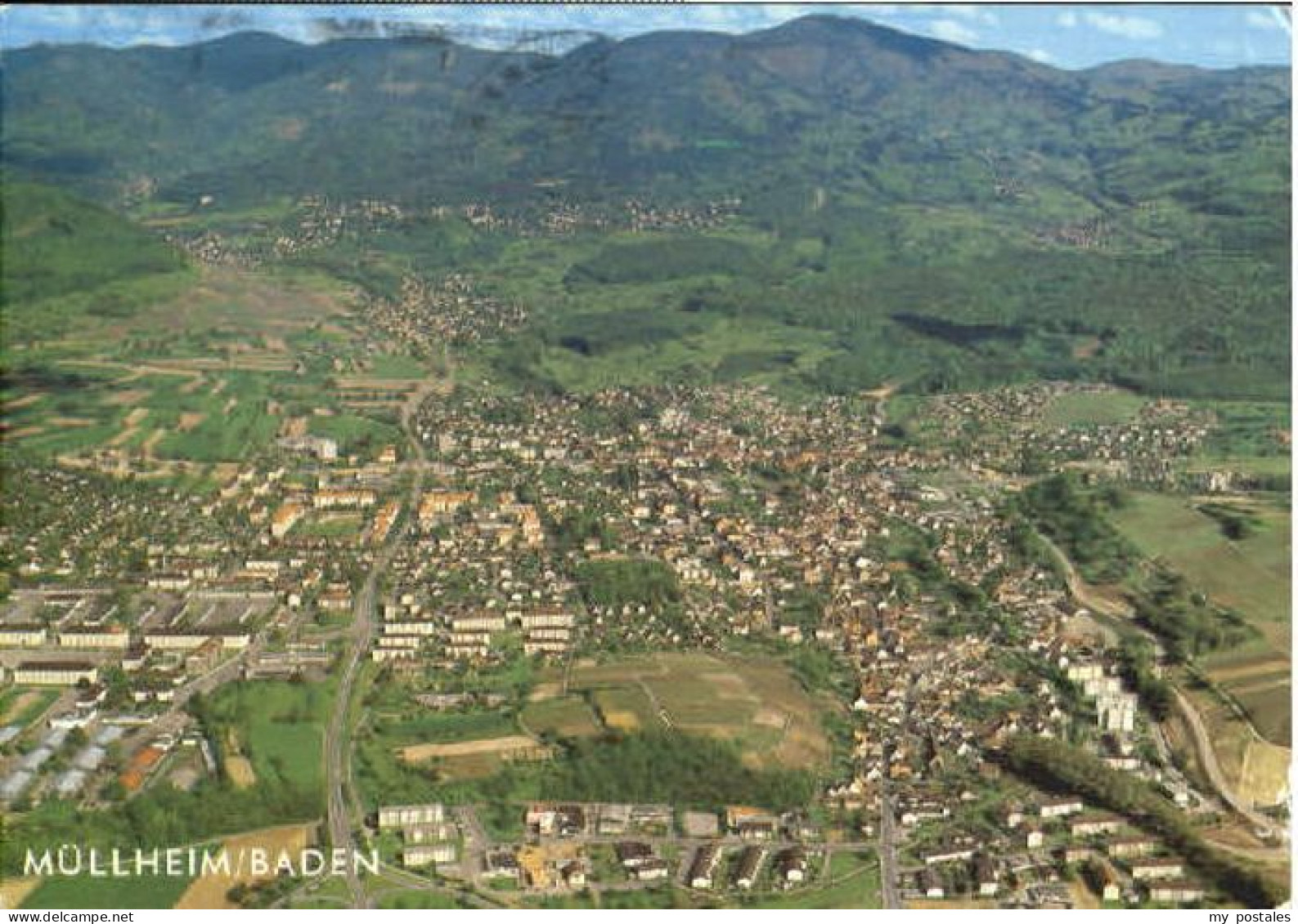 Muellheim Baden Muellheim Fliegeraufnahme x 1986