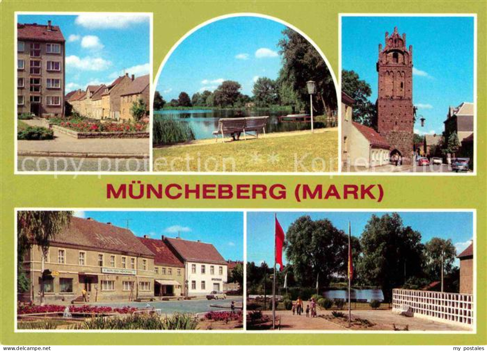 Muencheberg Ernst-Thaelmann-Strasse Waschbank Pulverturm Hotel-Stadt-Muencheberg