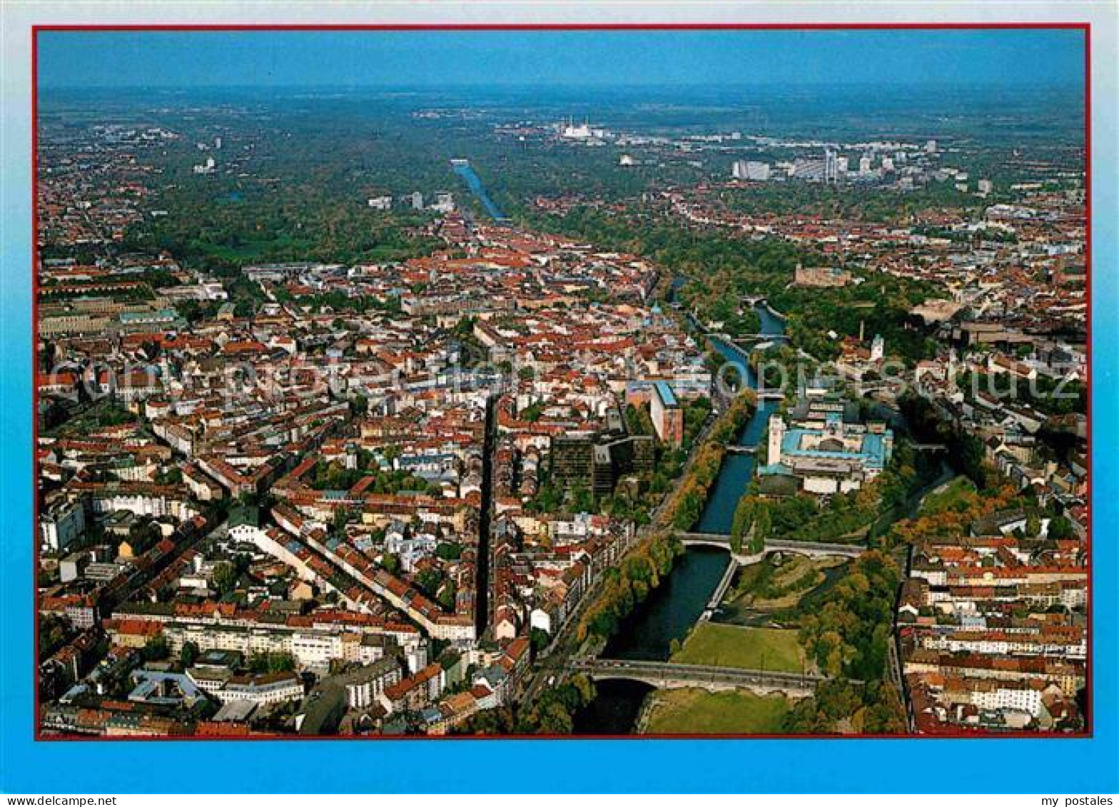 Muenchen Bayern Fliegeraufnahme