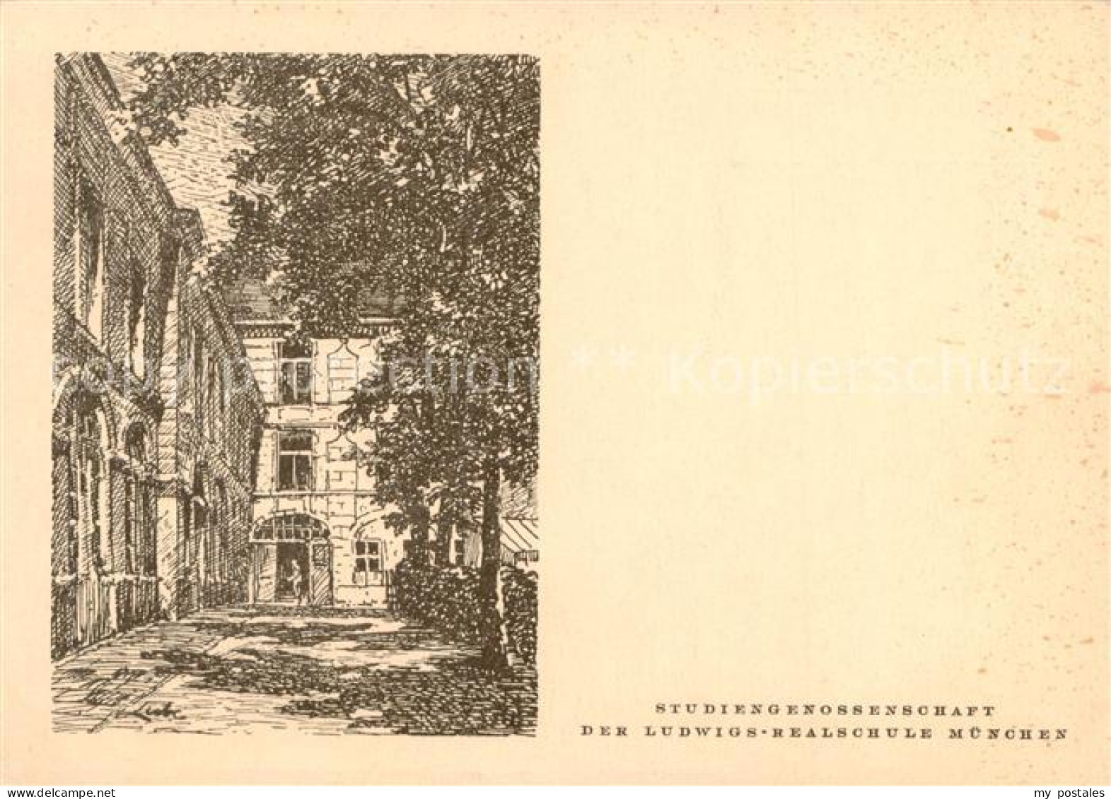 Muenchen Bayern Studiengenossenschft der Ludwigs-Realschule Muenchen Kuenstlerka
