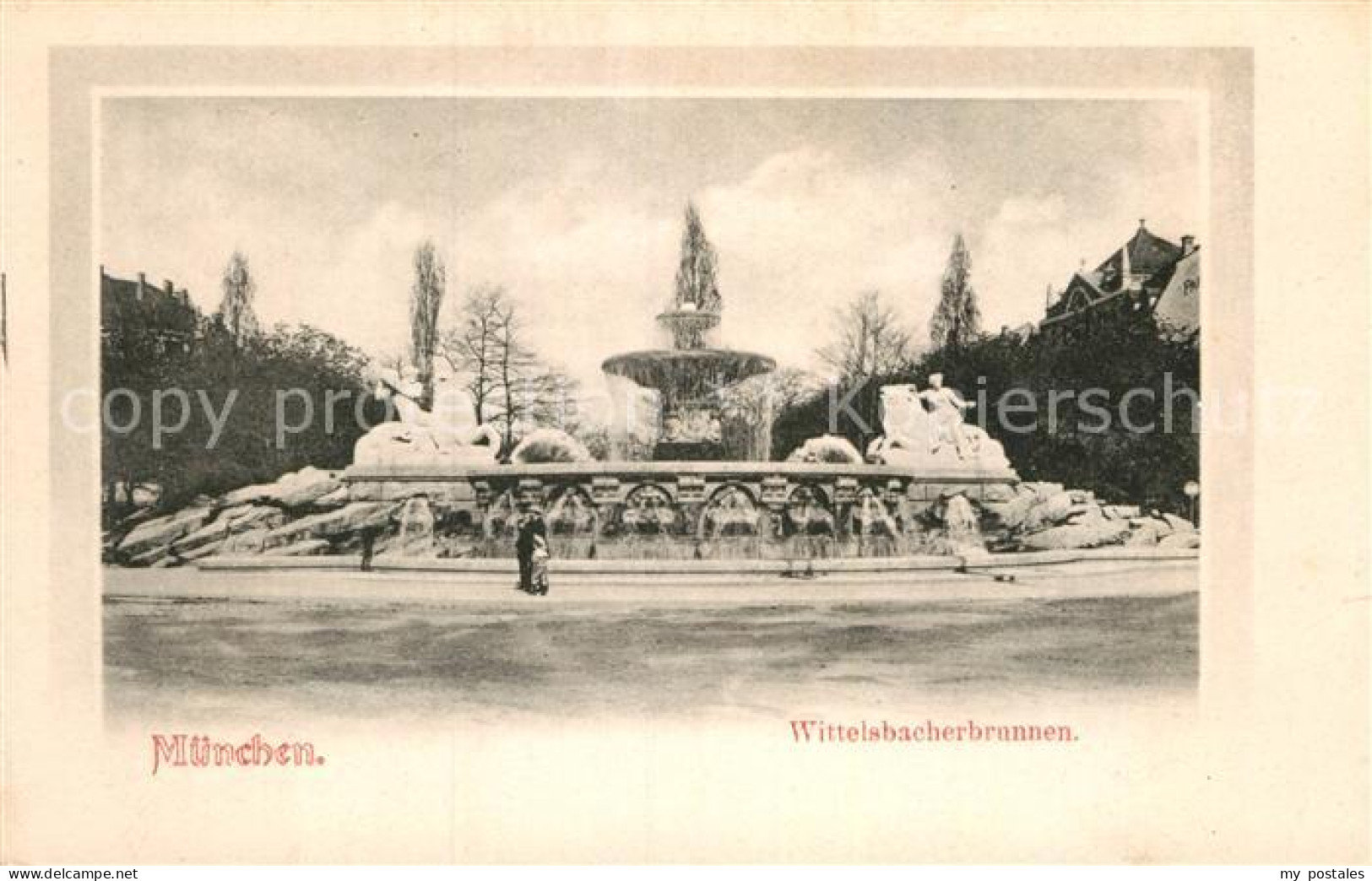 Muenchen Bayern Wittelsbacherbrunnen