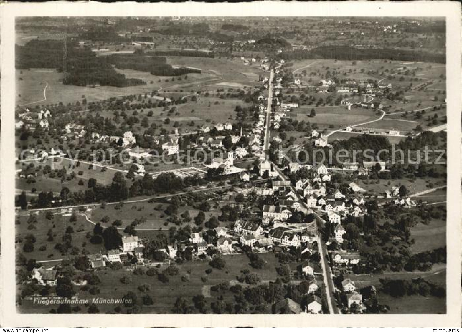 Muenchwilen TG Flugaufnahme