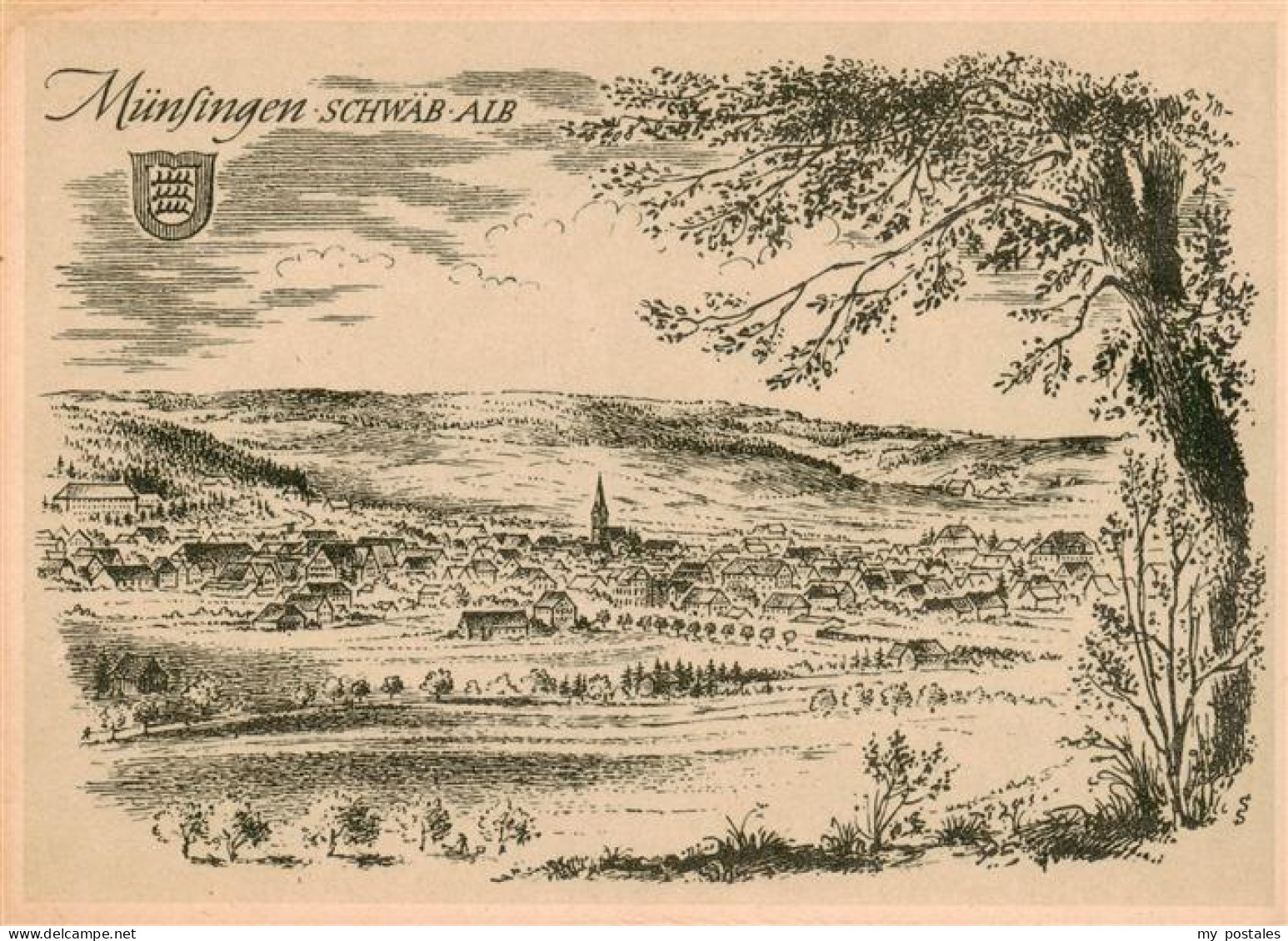 Muensingen BW Altes Staedtebild