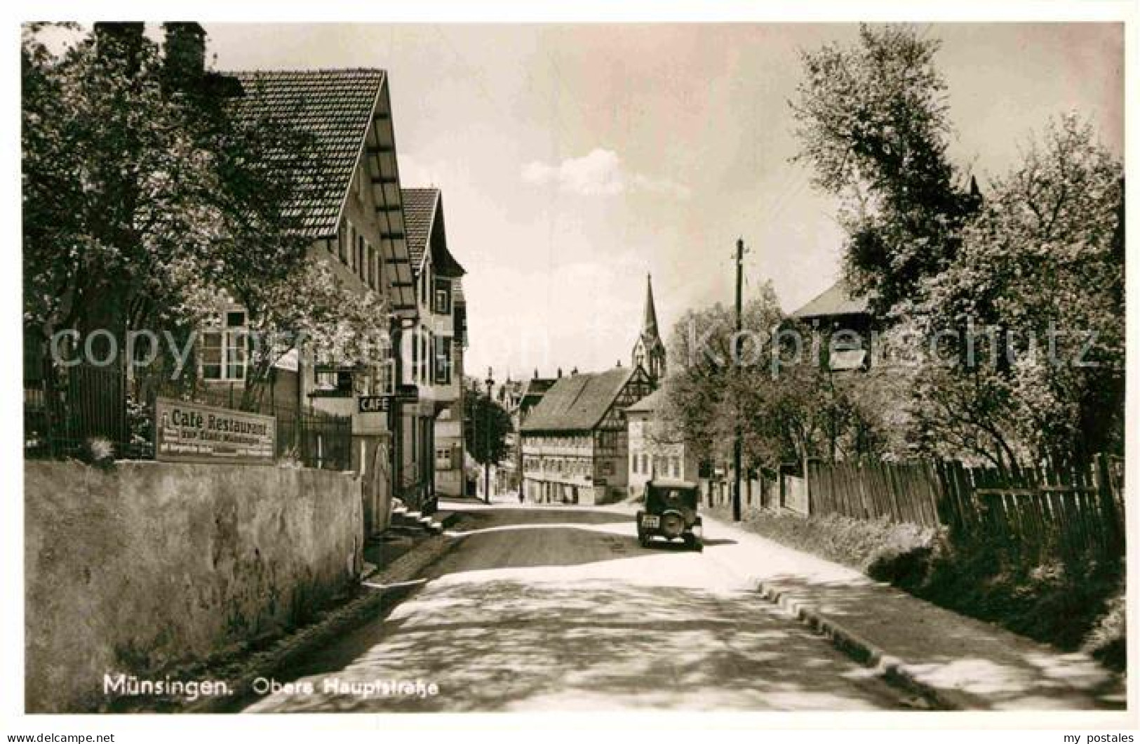 Muensingen BW Obere Hauptstrasse Cafe Stadt Muensingen