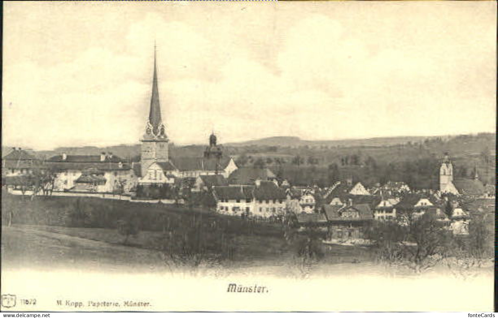 Muenster GR Muenster Feldpost x 1907