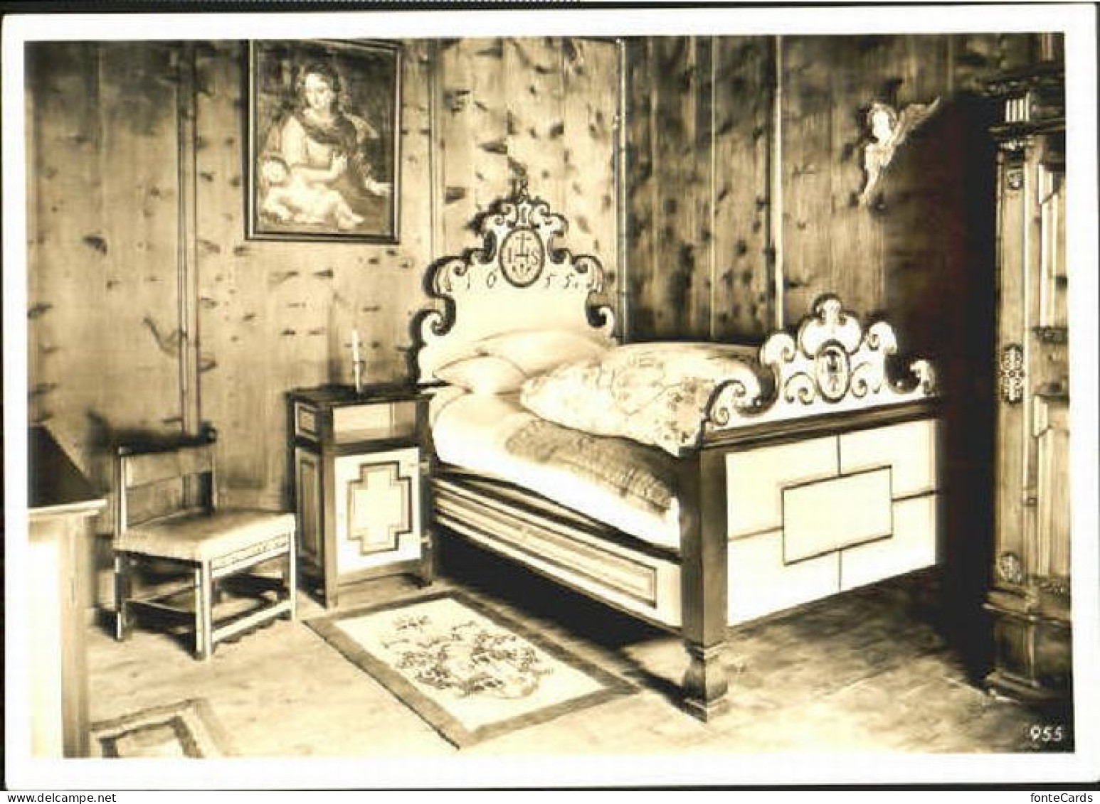 Muenster GR Muenster Kloster Schlafraum ungelaufen ca. 1955
