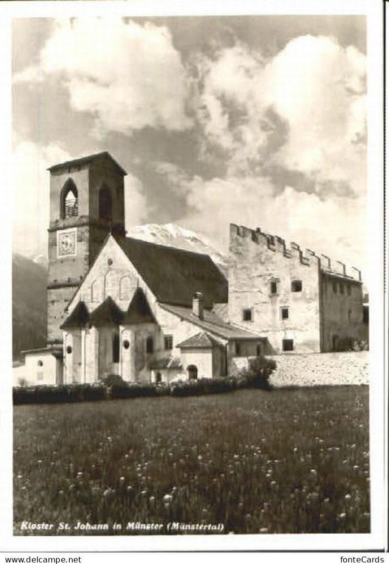 Muenster GR Muenster Kloster ungelaufen ca. 1955