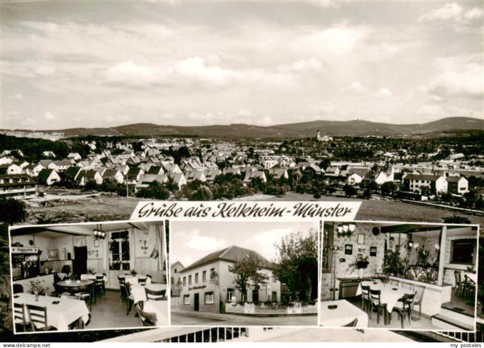 Muenster Kelkheim Stadtpanorama Gastwirtschaft zum Hohenstaufen