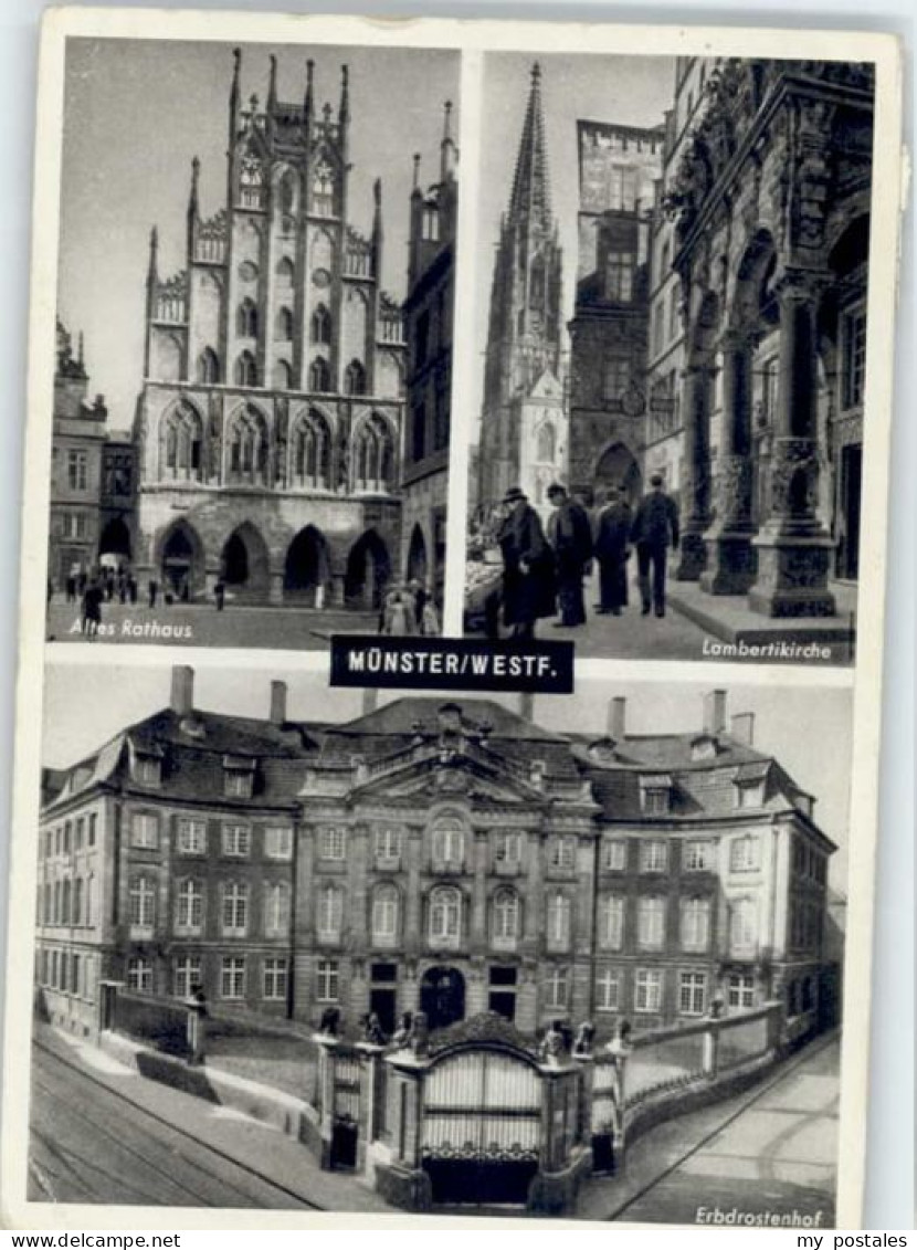 Muenster Westfalen Muenster Lamberti Kirche Erbdrostenhof