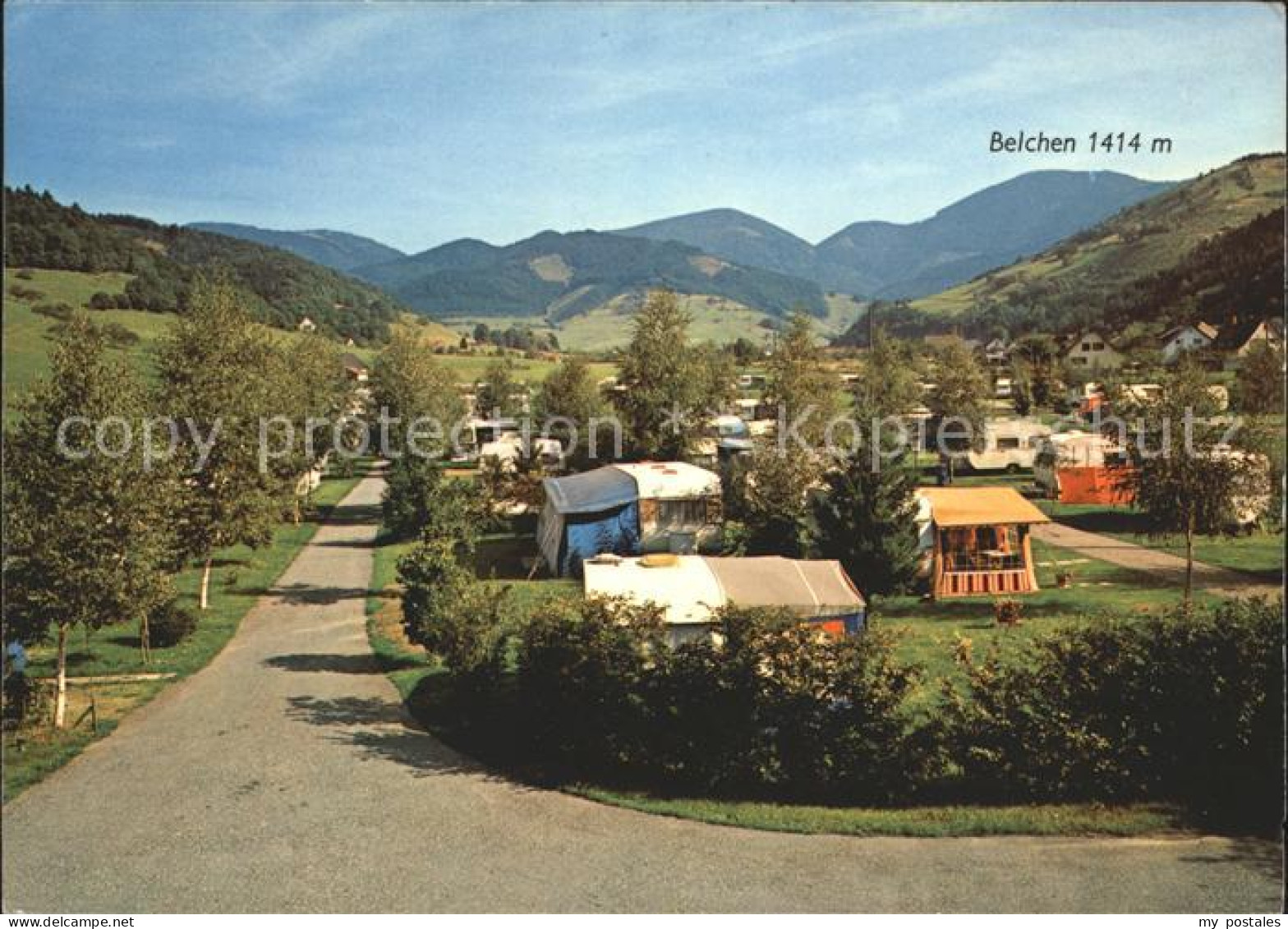 Muenstertal Schwarzwald Camping Muenstertal mit Belchen