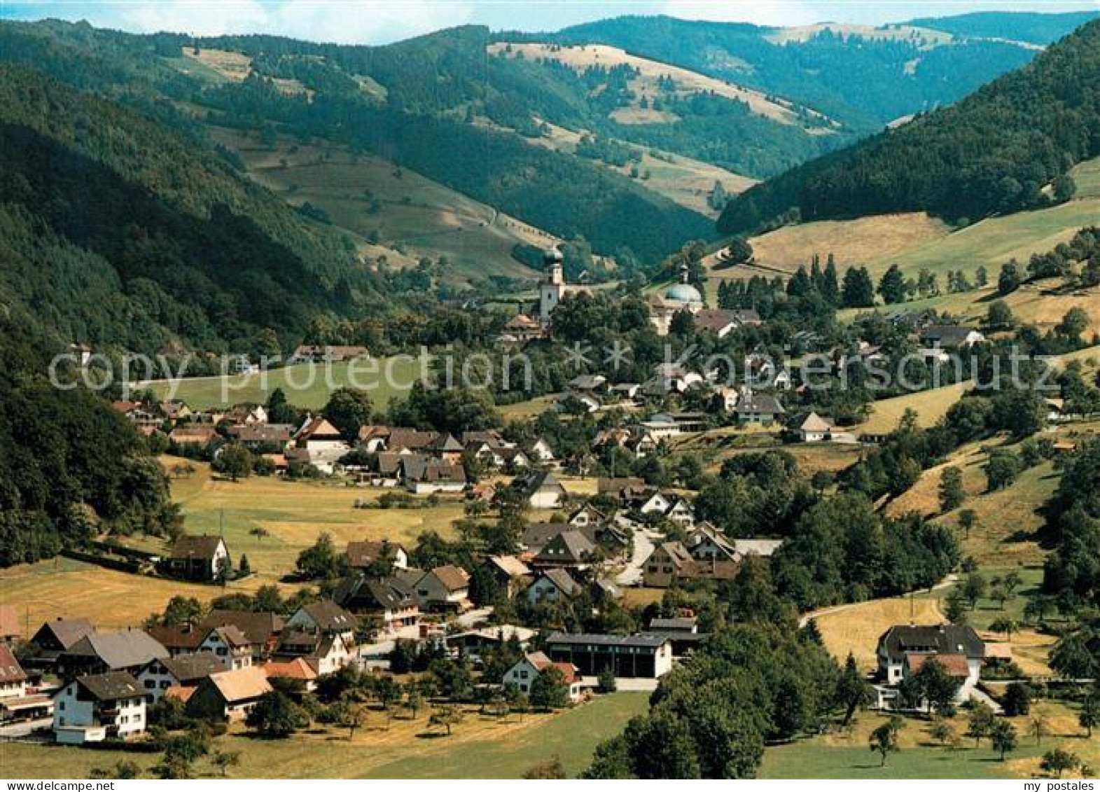 Muenstertal Schwarzwald Fliegeraufnahme