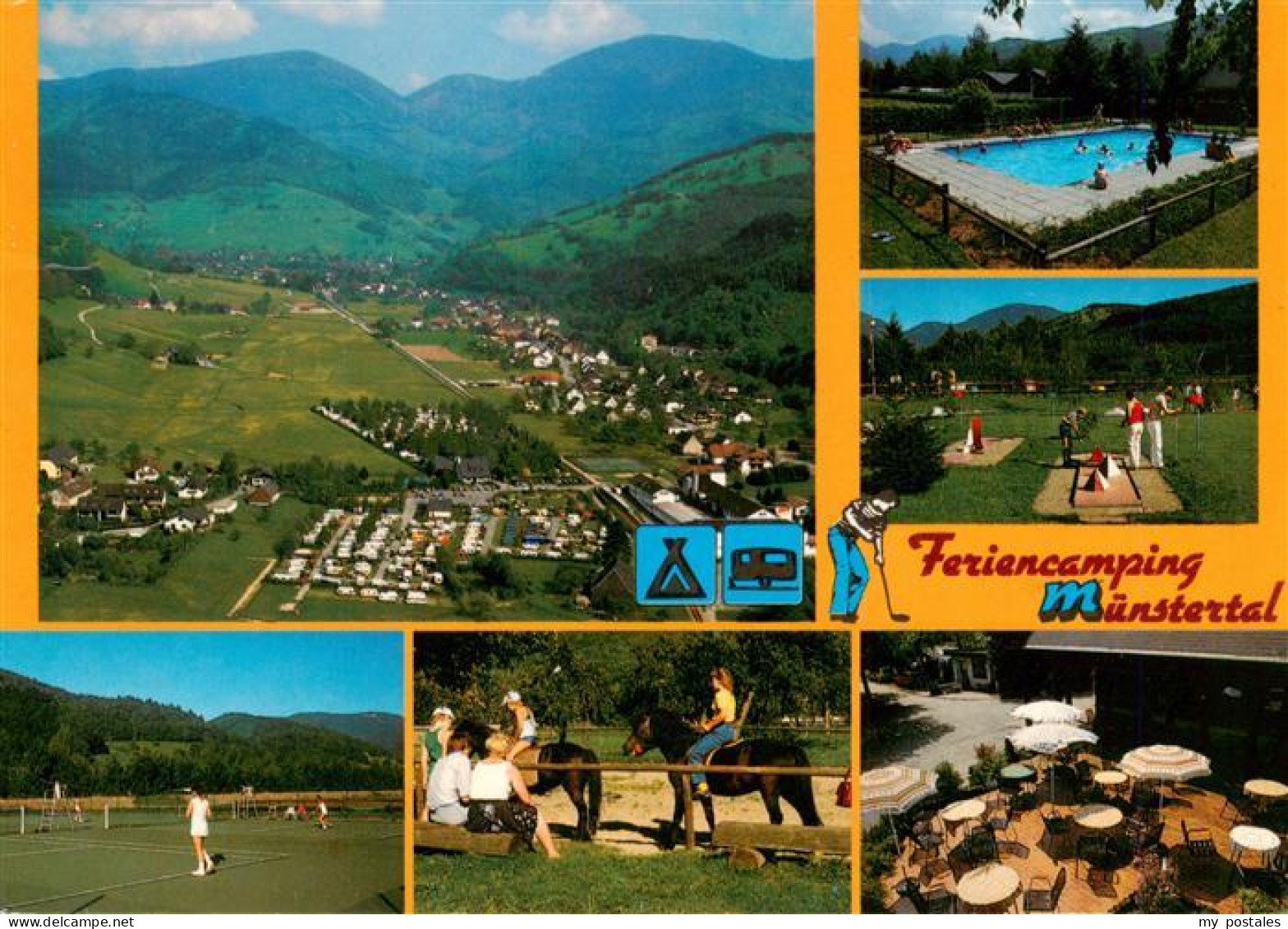 Muenstertal  Schwarzwald Fliegeraufnahme Feriencamping Muenstertal Freibad Minig