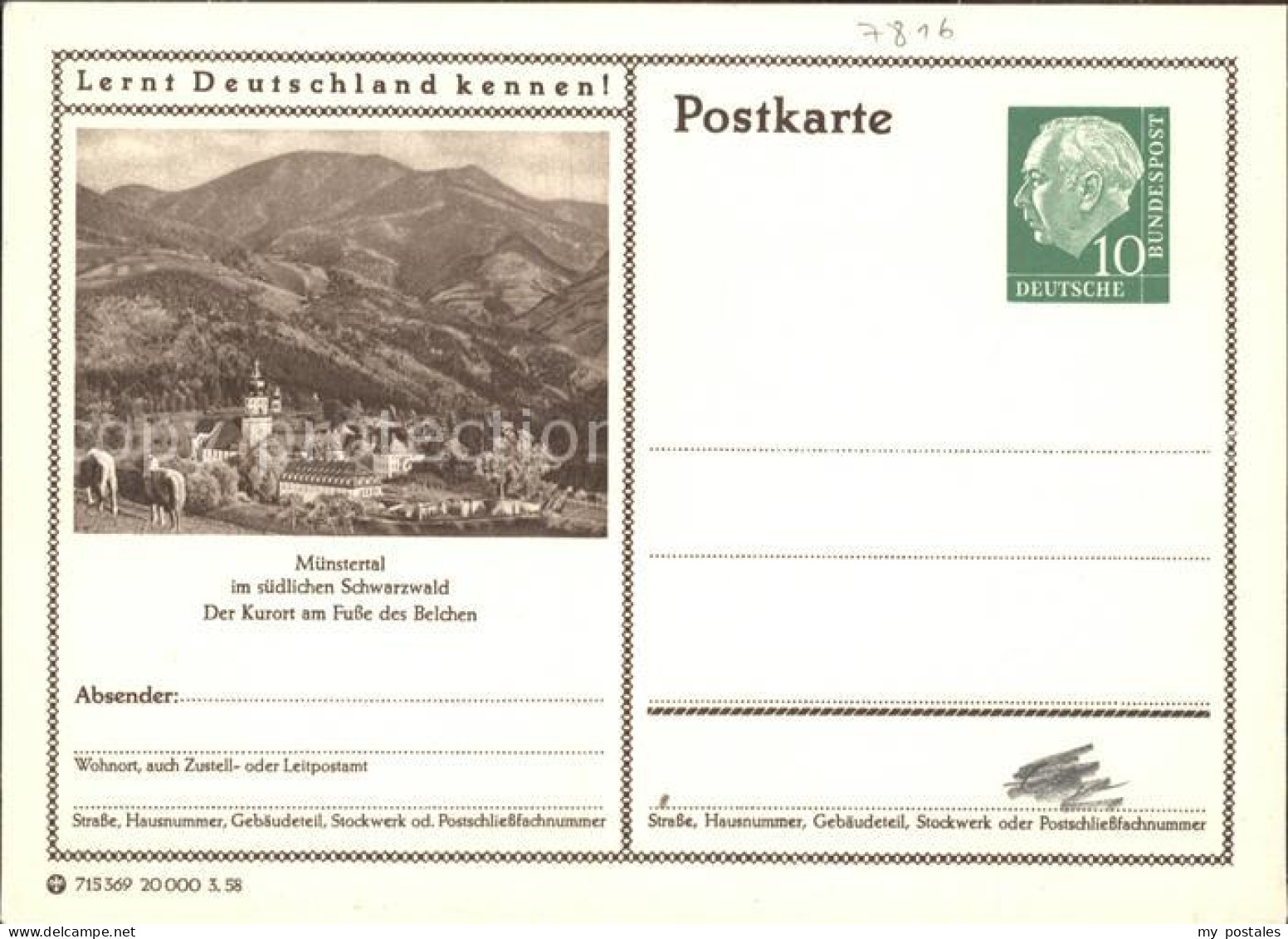 Muenstertal Schwarzwald Gesamtansicht