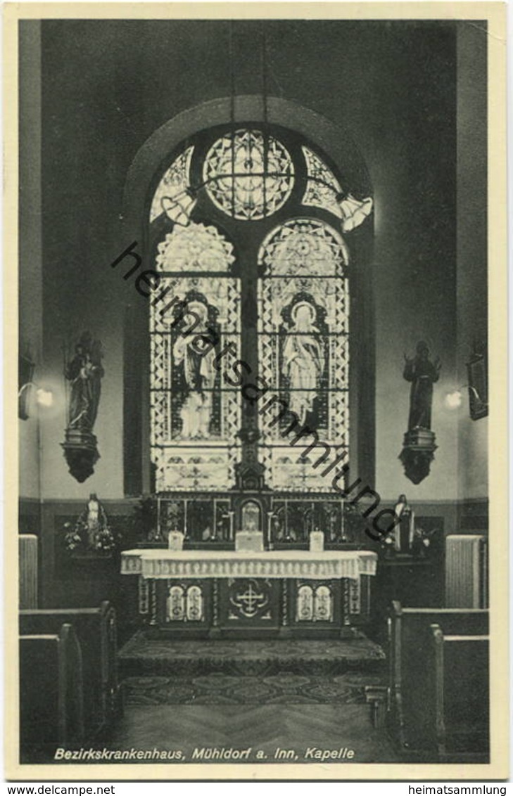 Mühldorf am Inn - Bezirkskrankenhaus - Kapelle - Verlag Karl Fleisch München