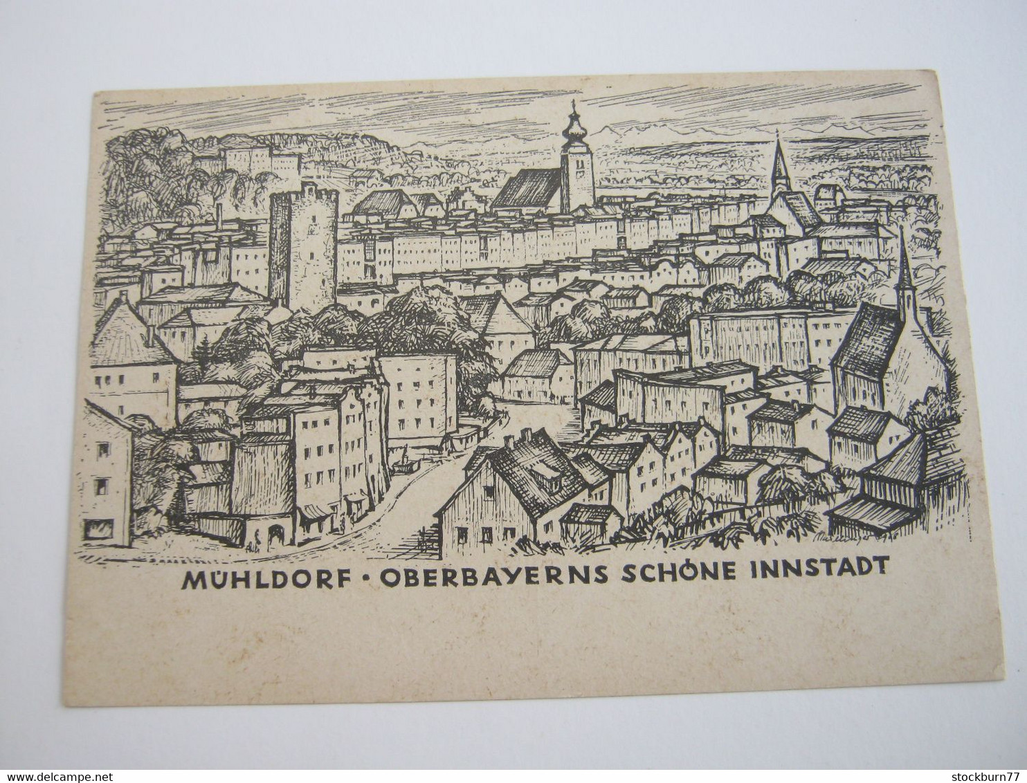 Mühldorf ,    schöne  Karte um 1950