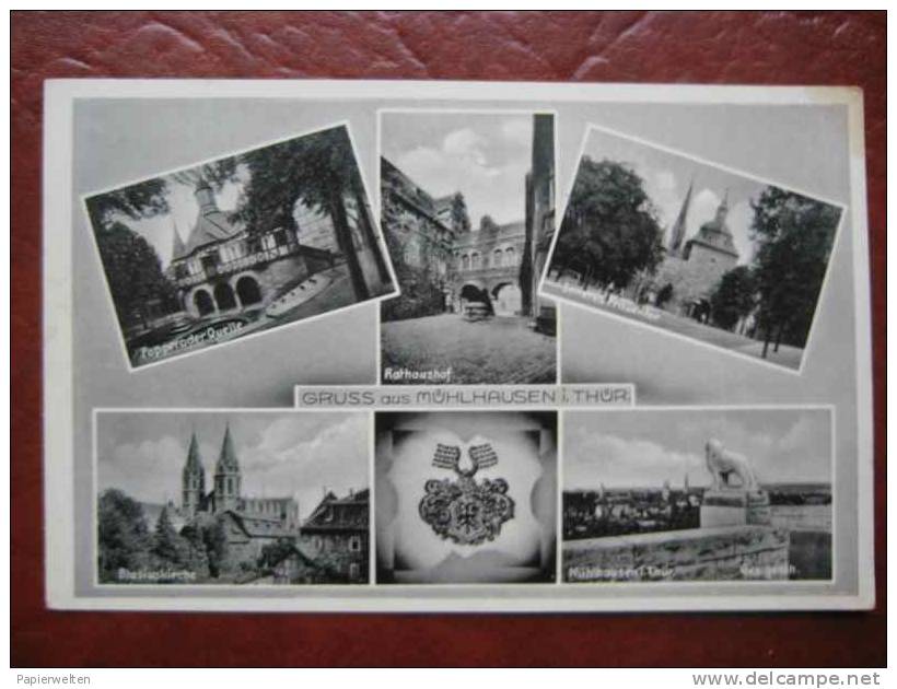 Mühlhausen - Mehrbildkarte