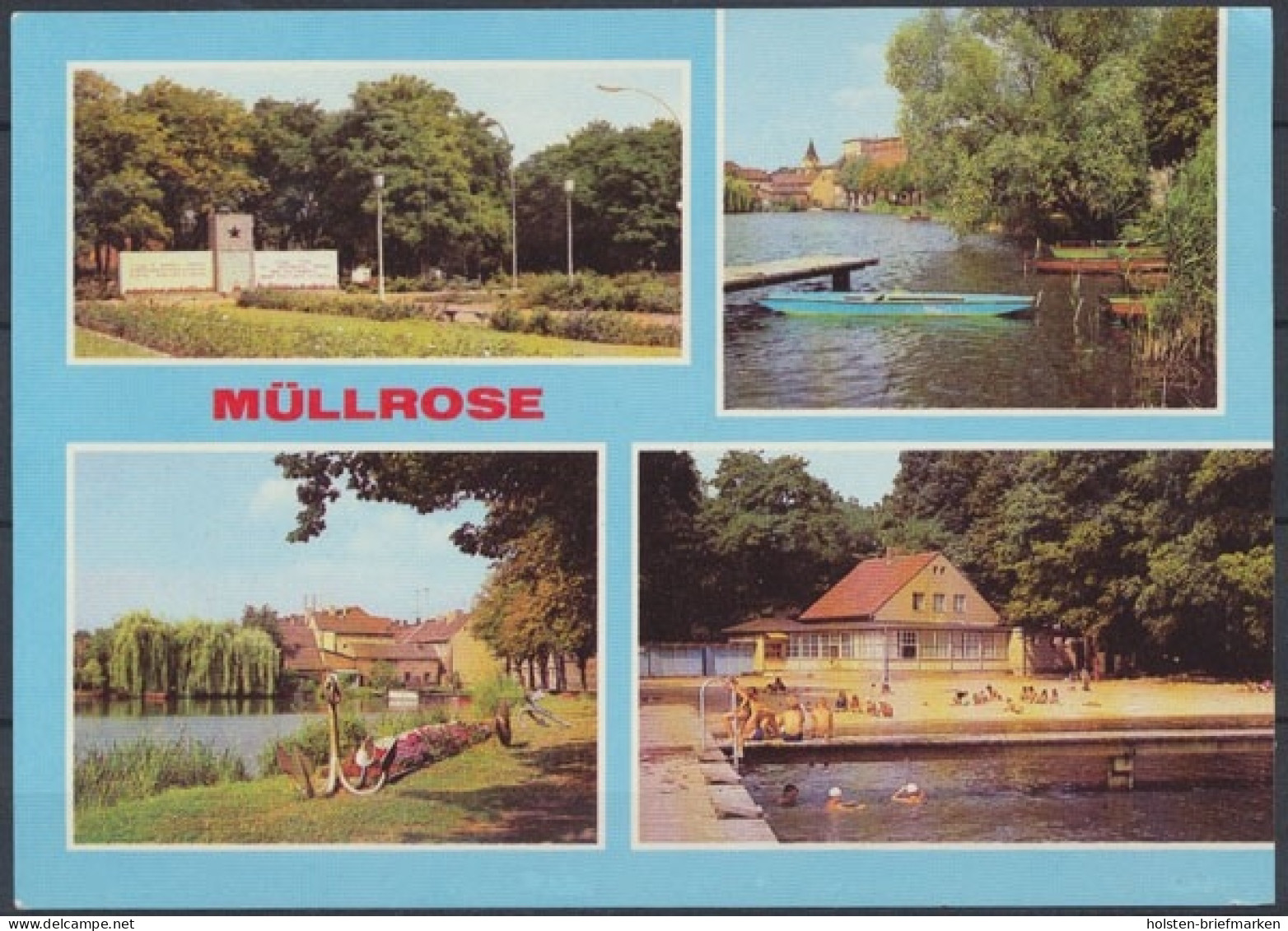 Müllrose (Kreis Eisenhüttenstadt), Ehrenmal, Am großen Müllroser See, Strandbad