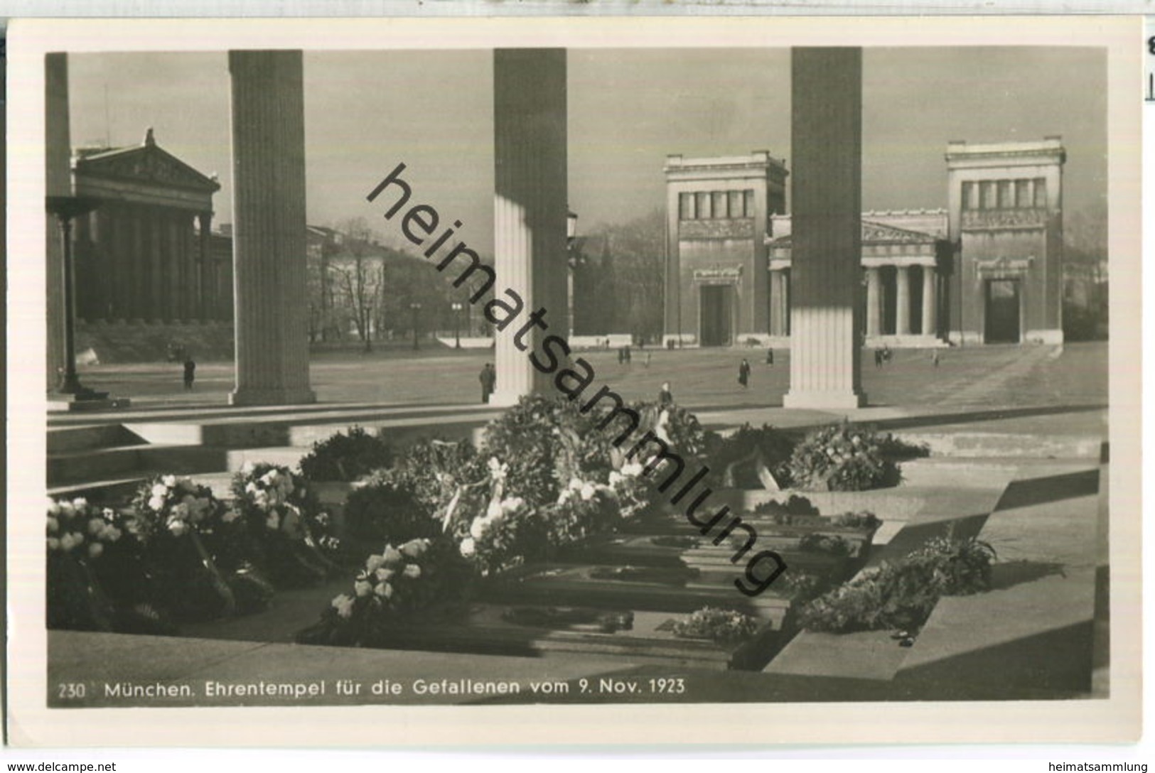 München - Ehrentempel für die Gefallenen vom 9. November 1923 - Foto-Ansichtskarte - Verlag M. Seidlein München
