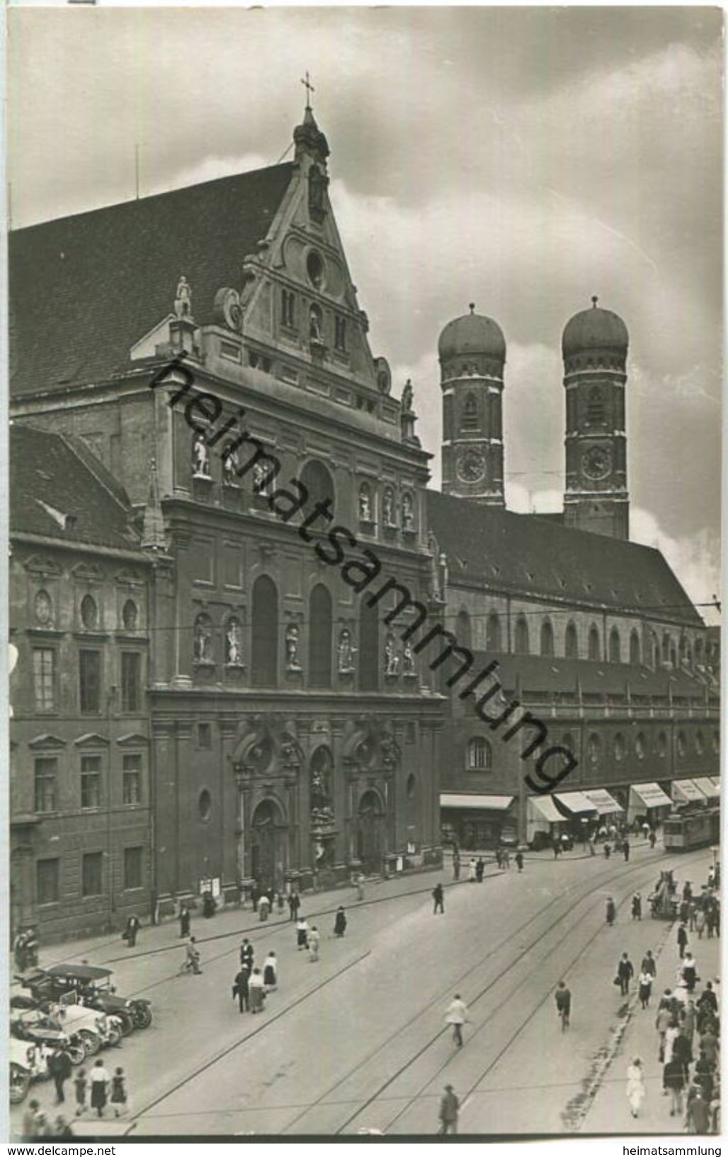 München - St. Michaelskirche - Strassenbahn - Verlag J. Velten Karlsruhe