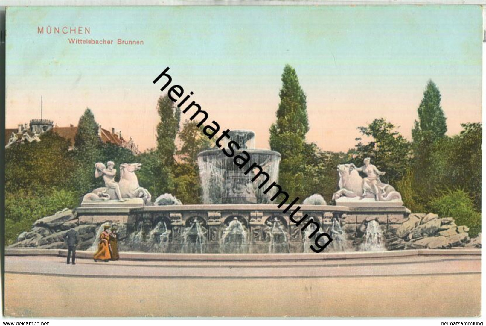 München - Wittelsbacher Brunnen - AK ca. 1910 - Verlag S. Bick München