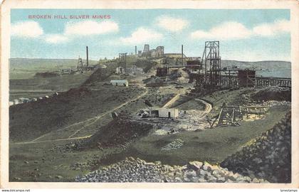 A684 Australia Broken Hill Silver Mines Industrial vintage postcard