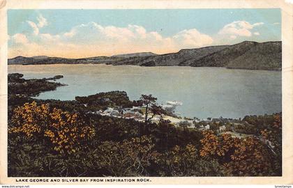 A855 US 1920 Lake George and Silver Bay from Inspiration Rock postcard